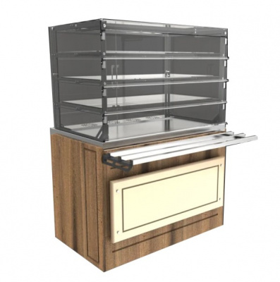 Фото Витрина холодильная Провиантъ LVC Steel 1505, картинка, монтаж, сервис, доставка, сервисное обслуживание