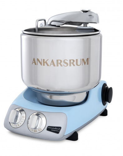 Фото Комбайн кухонный Ankarsrum AKM6230 PB голубой перламутр, картинка, монтаж, сервис, доставка, сервисное обслуживание