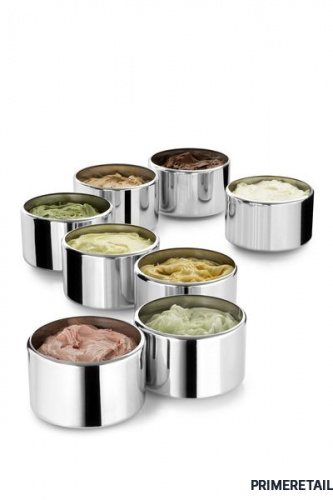 Фото Набор круглых стальных емкостей 3,7 л Nemox для Gelato Sweet 4 Pozzetti, картинка, монтаж, сервис, доставка, сервисное обслуживание
