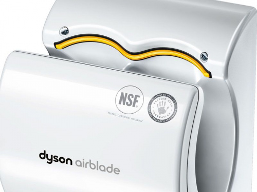 Фото Сушилка для рук Dyson dB АВ14 цвет белый, картинка, монтаж, сервис, доставка, сервисное обслуживание