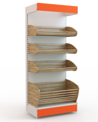 Фото Стеллаж для хлеба Евромаркет хлебный металлический, картинка, монтаж, сервис, доставка, сервисное обслуживание