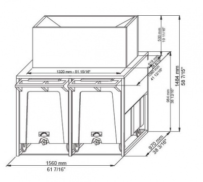 Фото Бункер Brema Double Roller Bin 100 для льдогенераторов, картинка, монтаж, сервис, доставка, сервисное обслуживание