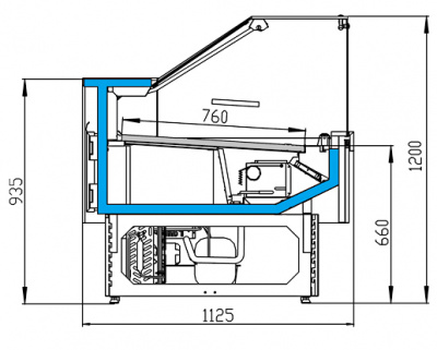 Фото Морозильная витрина Golfstream Двина QV 150 ВН, картинка, монтаж, сервис, доставка, сервисное обслуживание