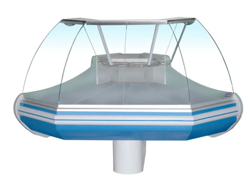 Фото Среднетемпературная угловая витрина Enteco Немига Standart УВ 90 ВС на опорах, картинка, монтаж, сервис, доставка, сервисное обслуживание