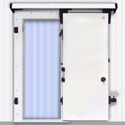 Фото Дверной блок для холодильной камеры Профхолод распашная двустворчатая дверь 2400x2400 (80мм), картинка, монтаж, сервис, доставка, сервисное обслуживание