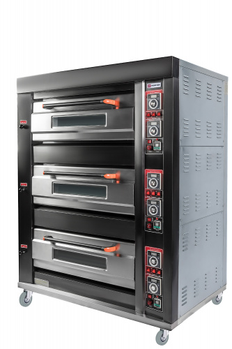 Фото Печь подовая Miratek BK-36 (газ) с пароувлажнением, картинка, монтаж, сервис, доставка, сервисное обслуживание