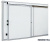 Фото Дверной блок для холодильной камеры Polair откатная дверь 3600 x2040 (100 мм), картинка, монтаж, сервис, доставка, сервисное обслуживание