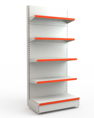 Фото Торговый стеллаж Евромаркет пристенный, картинка, монтаж, сервис, доставка, сервисное обслуживание