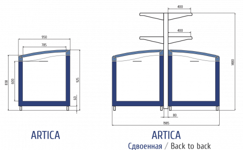 Фото Бонета морозильная Levin Artica 210 НТ/СТ, картинка, монтаж, сервис, доставка, сервисное обслуживание