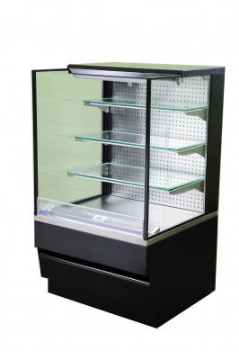 Фото Холодильная горка ЭлКа Вена Куб 0,75 без ночной шторки, картинка, монтаж, сервис, доставка, сервисное обслуживание