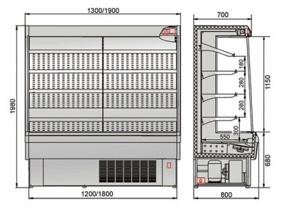 Фото Холодильная горка Golfstream Свитязь 120 ВС, картинка, монтаж, сервис, доставка, сервисное обслуживание