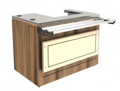 Фото Прилавок кассовый Провиантъ LTRSteel, картинка, монтаж, сервис, доставка, сервисное обслуживание