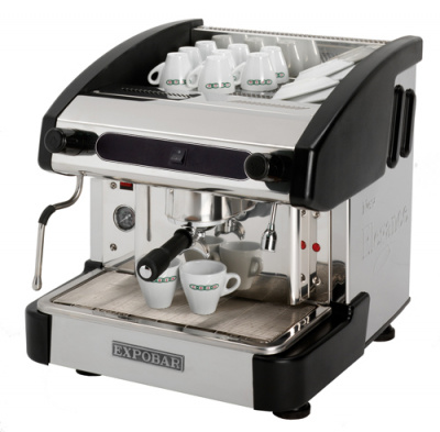 Фото Профессиональная кофемашина Crem International Expobar New Elegance Mini Pulser 1 GR Black, картинка, монтаж, сервис, доставка, сервисное обслуживание