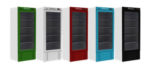 Фото Холодильный шкаф Полюс Carboma R560 С (стекло) INOX, картинка, монтаж, сервис, доставка, сервисное обслуживание