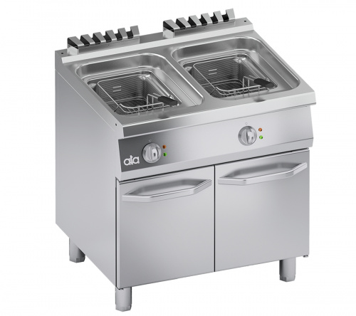 Фото Фритюрница электрическая ATA C2EFG1010 с закрытой подставкой + 2хC2VOFG, картинка, монтаж, сервис, доставка, сервисное обслуживание