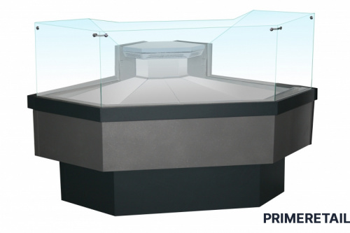 Фото Среднетемпературная угловая витрина Enteco Немига Cube УН 90 ВС, картинка, монтаж, сервис, доставка, сервисное обслуживание