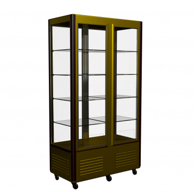 Фото Кондитерский шкаф Полюс R800C Сarboma (D4 VM 800-1 (бежево-коричневый, стандартные цвета)), картинка, монтаж, сервис, доставка, сервисное обслуживание