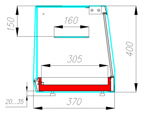 Фото Настольная холодильная витрина Полюс АС37 SM 1,8-11, картинка, монтаж, сервис, доставка, сервисное обслуживание