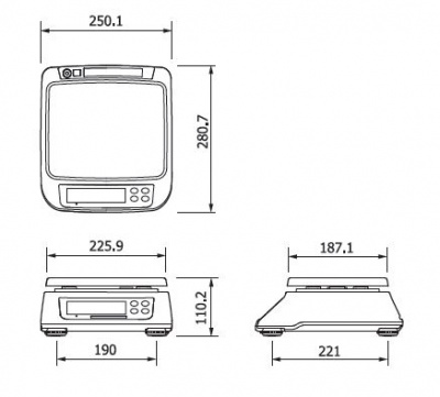 Фото Весы порционные Cas SWN-3 (DD), картинка, монтаж, сервис, доставка, сервисное обслуживание