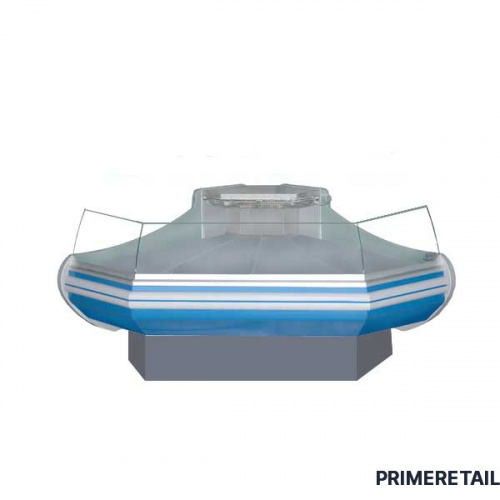 Фото Среднетемпературная угловая витрина Enteco Немига Standart УН 90 ВС Self на глухом основании, картинка, монтаж, сервис, доставка, сервисное обслуживание