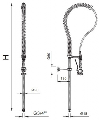 Фото Устройство душирующее Rubinetterie Del Friuli 00991110+00102013, картинка, монтаж, сервис, доставка, сервисное обслуживание