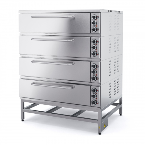 Фото Шкаф пекарский четырехсекционный МХМ ШПЭ104 K, картинка, монтаж, сервис, доставка, сервисное обслуживание