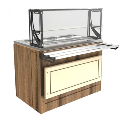 Фото Прилавок холодильный Провиантъ LPC Steel 1105 h=20 мм, картинка, монтаж, сервис, доставка, сервисное обслуживание