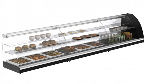 Фото Витрина холодильная Полюс А57 VM 1,2-1 ВХС-1,2 Арго XL (серая), картинка, монтаж, сервис, доставка, сервисное обслуживание