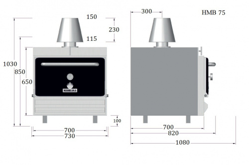Фото Гриль хоспер Mibrasa HMB 75, картинка, монтаж, сервис, доставка, сервисное обслуживание