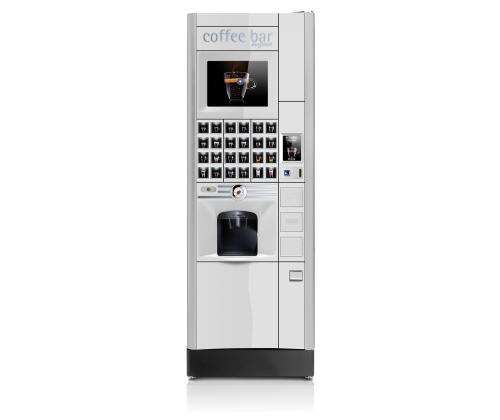 Фото Вендинговый аппарат для кофе Rheavendors Luce x2 premium I8 R5 2T white, картинка, монтаж, сервис, доставка, сервисное обслуживание