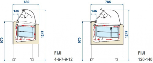 Фото Витрина для мороженого ISA Fiji 12, картинка, монтаж, сервис, доставка, сервисное обслуживание