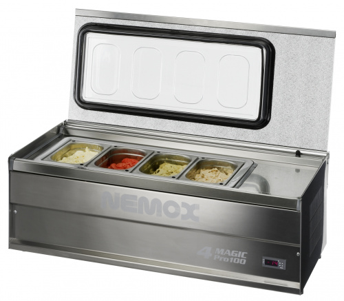 Фото Витрина для мороженого Nemox 4 Magic Pro 100, картинка, монтаж, сервис, доставка, сервисное обслуживание