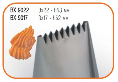 Фото Насадка кондитер. "Пила" 3х22 мм h=53 мм нерж., картинка, монтаж, сервис, доставка, сервисное обслуживание