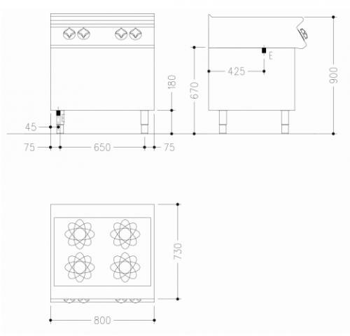 Фото Плита индукционная Mareno NI78TE, картинка, монтаж, сервис, доставка, сервисное обслуживание