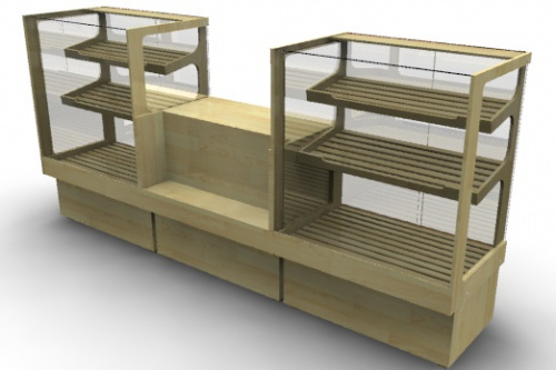 Фото Прилавок Фабрика Авторской мебели Лион 50, картинка, монтаж, сервис, доставка, сервисное обслуживание