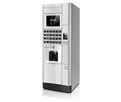 Фото Вендинговый аппарат для кофе Rheavendors Luce X2 premium I8 R5 1T white, картинка, монтаж, сервис, доставка, сервисное обслуживание