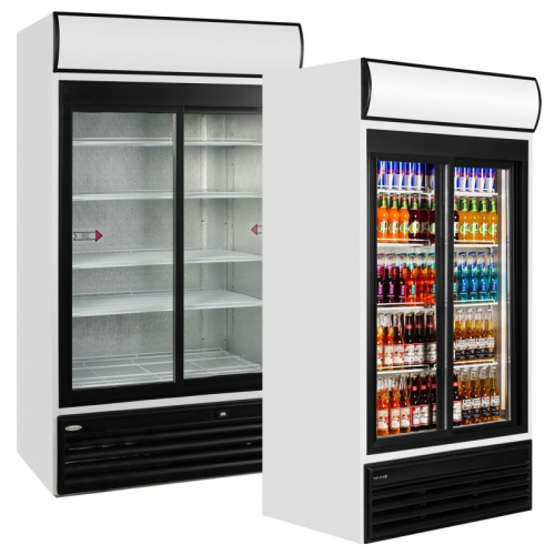 Фото Шкаф холодильный со стеклом Tefcold FSC1000S-P, картинка, монтаж, сервис, доставка, сервисное обслуживание