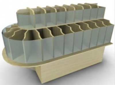 Фото Овощной развал Фабрика Авторской мебели Каскад 150 (21 ячейка), картинка, монтаж, сервис, доставка, сервисное обслуживание