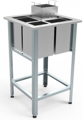 Фото Ванна моечная для мойки яиц Кобор ВМЯ/1-53/53/430, картинка, монтаж, сервис, доставка, сервисное обслуживание