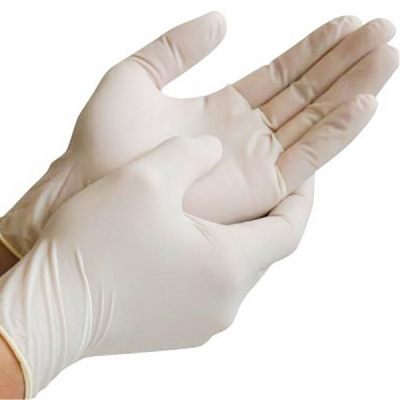 Фото Перчатки одноразовые латексные "L" неопудр. 100 шт/уп. /1/1000/, картинка, монтаж, сервис, доставка, сервисное обслуживание