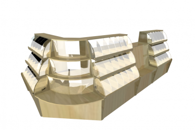 Фото Стеллаж для конфет Фабрика Авторской мебели Фружеле 80В (5,6,7,8 ячеек) 3 яруса, картинка, монтаж, сервис, доставка, сервисное обслуживание