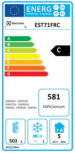 Фото Шкаф холодильный Electrolux EST71FRC 727298, картинка, монтаж, сервис, доставка, сервисное обслуживание