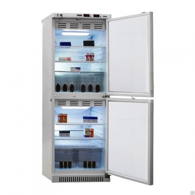 Фото Холодильник фармацевтический двухкамерный Pozis ХФД-280 метал. дверь, картинка, монтаж, сервис, доставка, сервисное обслуживание