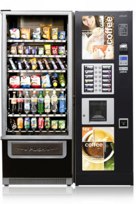 Фото Комбинированный торговый автомат Unicum NovaBar Long, картинка, монтаж, сервис, доставка, сервисное обслуживание
